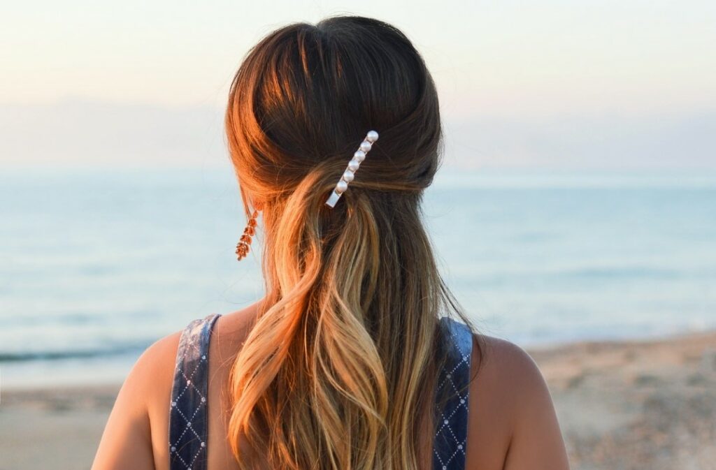 Woman with long hair