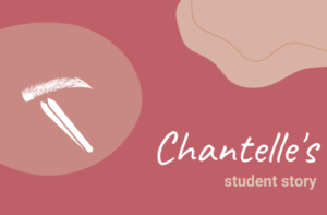 Chantelle's eyebrow wax and tint student story