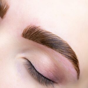 A woman with nicely styled eyebrows