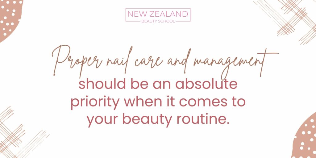 Nail care and management infographic