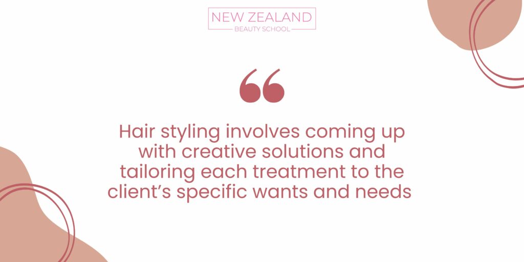 Hair styling involves coming up with creative solutions infographic