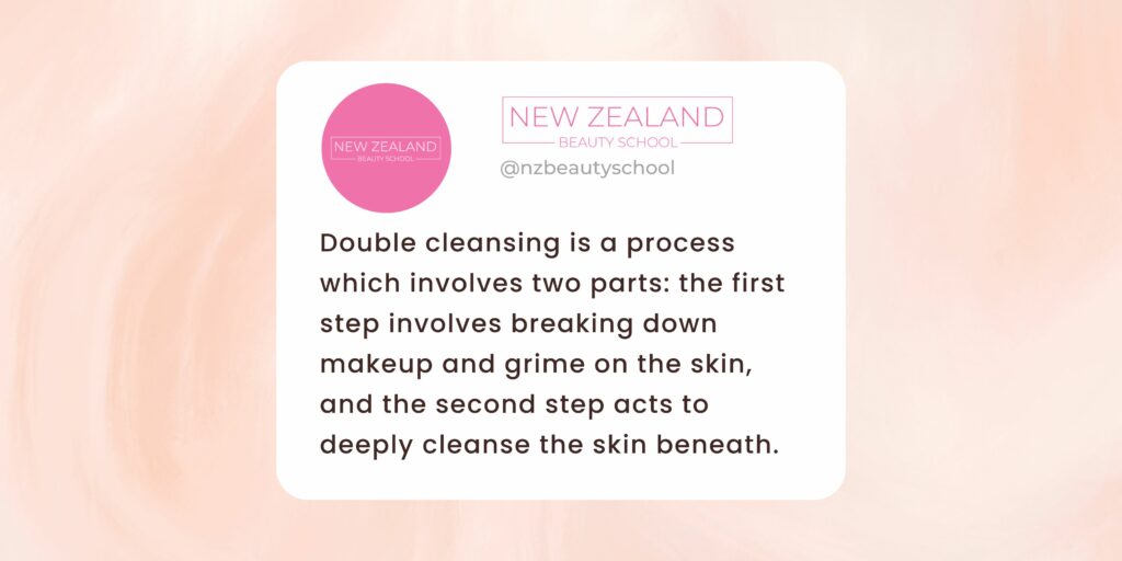 The two parts of double cleansing infographic