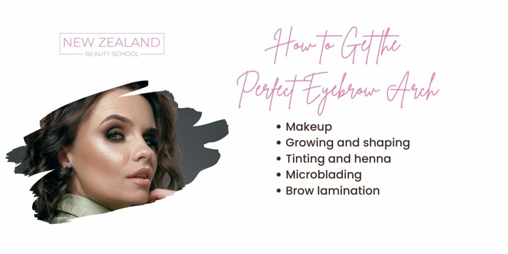 NZBS how to get the perfect brows infographic banner 1