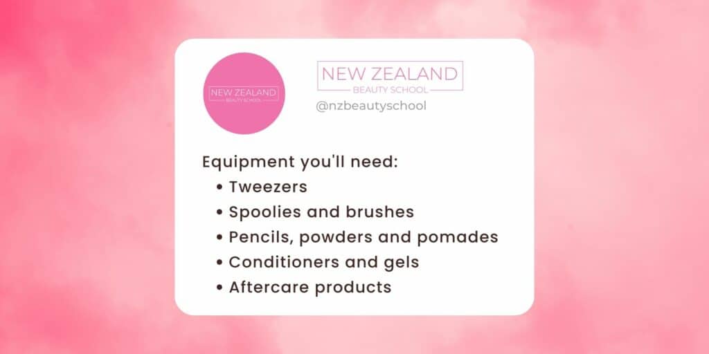 Eyebrow equipment you need infographic
