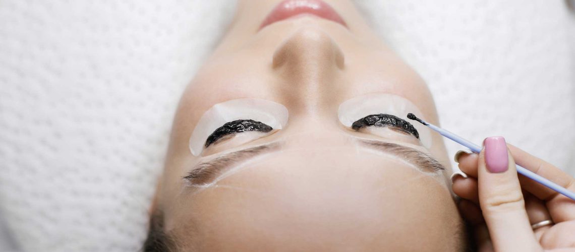 Lash lift and tint